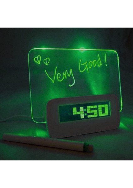 LED Floresan Mesaj Panosu ile Dijital Çalar Saat Takvim Mavi Işık ile Dijital Çalar Saat (Yurt Dışından)