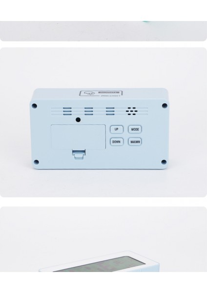 5 Inç Akıllı LCD Elektronik Saat Masaüstü ile Çalar Saat Aydınlık Tembel Elektronik Saat Çok Fonksiyonlu Sabit Saat (Mavi) (Yurt Dışından)