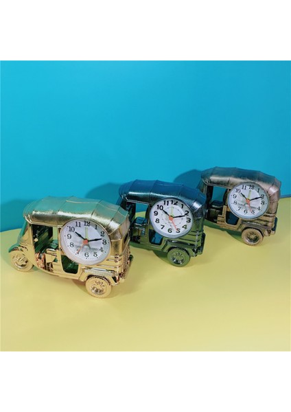 Kişiselleştirilmiş Zamanlama Hatırlatıcılı Ilkokul Retro Üç Tekerlekli Bisiklet Şeklindeki Çalar Saat, Altın, 7 Inç × 4,72 Inç (Yurt Dışından)