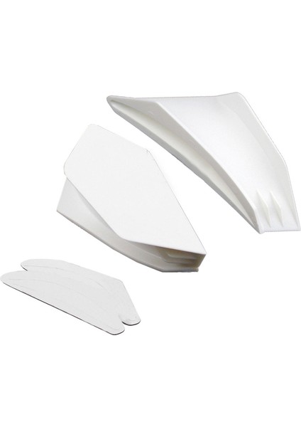 2 Evrensel Motosiklet Kanatçıkları Yan Deflektörleri Kaplama Abs Aksesuarı (Yurt Dışından)