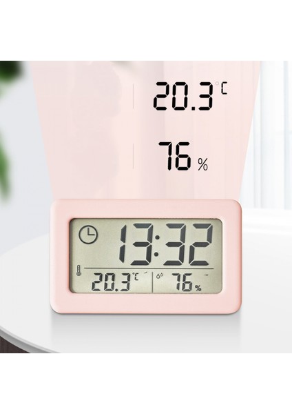 3,8 Inç Basit Saat, Sıcaklık ve Nem ile Hafif ve Ince Elektronik Saat, Renkli Iskandinav Tarzı Saat, Kullanışlı Saat (Pembe) (Yurt Dışından) fiyatları