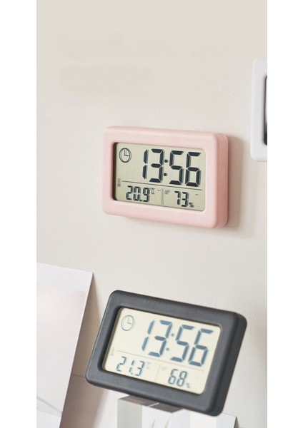 3,8 Inç Basit Saat, Sıcaklık ve Nem ile Hafif ve Ince Elektronik Saat, Renkli Iskandinav Tarzı Saat, Kullanışlı Saat (Pembe) (Yurt Dışından) fırsatları