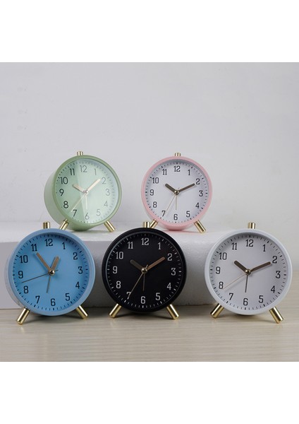 4,5 Inç Elektronik Saat, Gece Işıklı, Sessiz, Çocuklar, Öğrenciler ve Yetişkinler Için Basit Küçük Çalar Saat, Ev Ofis Kuvars Saati (Beyaz) (Yurt Dışından) modelleri