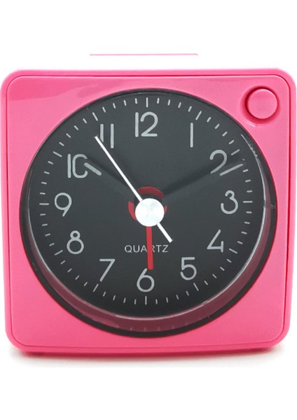 Mini Çalar Saat, Sessiz Tarama, Tıklama Yok, Otomatik Arka Işık ve Erteleme Işlevi, Seyahat Kullanımı (Kırmızı/siyah Kadran/siyah Beyaz Ibreler) (Yurt Dışından)