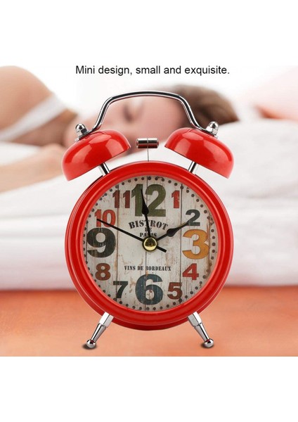 Küçük Hafif Mini Pençe Makinesi Çalar Saat, Yatak Odası Ev Masası Için Mini Çalar Saat Kırmızı (Yurt Dışından) fırsatları