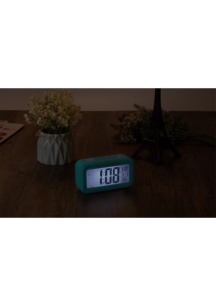 Çocuklar Için Dijital Çalar Saat, Geniş Ekranlı Yükseltilmiş LCD Çalar Saatler, Akıllı Gece Lambası, 12/24H, Iç Ortam Sıcaklığı, Küçük Saatler (Mavi) (Yurt Dışından) fırsatları