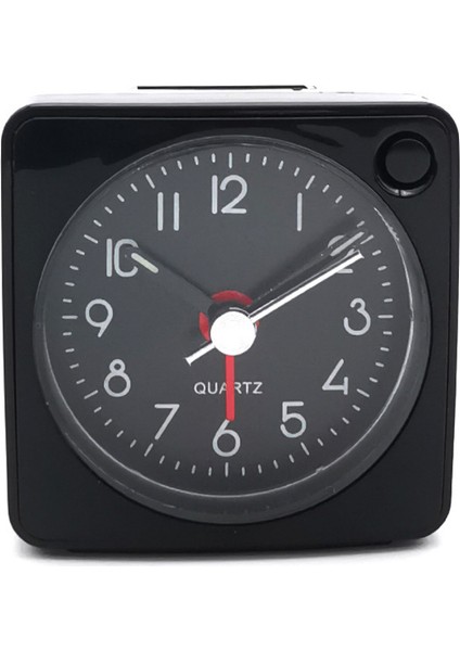 Mini Çalar Saat, Sessiz Tarama, Tıklama Yok, Otomatik Arka Işık ve Erteleme Işlevi, Seyahat Kullanımı (Siyah/siyah Kadran/siyah Beyaz Ibreler) (Yurt Dışından)