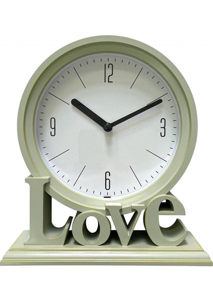 Geometrik Masa Saati Dekoratif Arapça, Pille Çalışır, Ev Masaüstü Için Süper Sessiz - Yeşil (Yurt Dışından) fiyatları