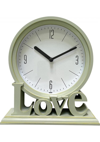 Geometrik Masa Saati Dekoratif Arapça, Pille Çalışır, Ev Masaüstü Için Süper Sessiz - Yeşil (Yurt Dışından) modelleri