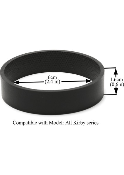 Elektrikli Süpürge Tırtıllı Kemer Kirby Tüm Nesil G3 G4 G5 G6 Siyah Yedek Elektrikli Süpürge Kemeri (Yurt Dışından)