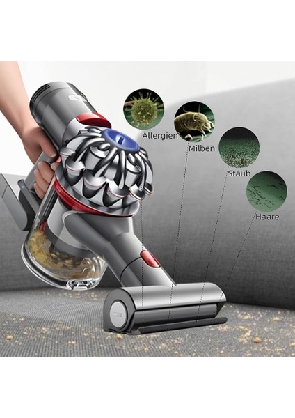 Mini Türbin Memesi Fırça Kafası Dyson V7 V8 V10 V11 V15 Akülü Elektrikli Süpürgeler Kafa Yedek Parçalar (Yurt Dışından)
