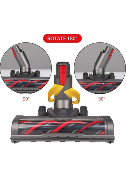 Dyson V7 V8 V10 V11 Için LED Işıklı Rulo Fırça Kabarık Kafa (Yurt Dışından)