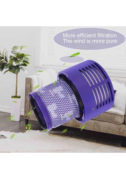 Dyson V10 SV12 Cyclone Animal Absolute Total Clean Elektrikli Süpürge Için Yıkanabilir Filtre Ünitesi (3'lü Paket) (Yurt Dışından)