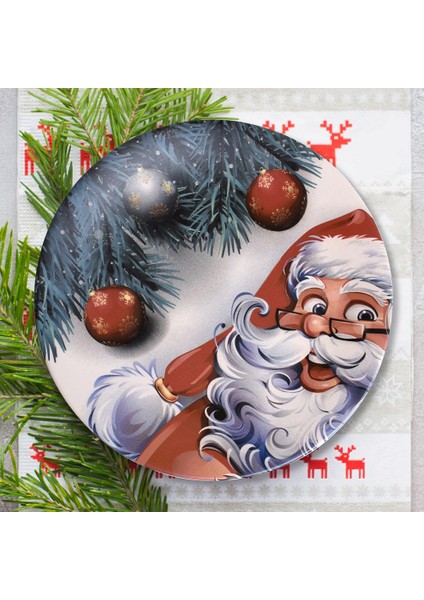 Yılbaşı Noel Baba  Servis Tabağı 26 Cm -17980