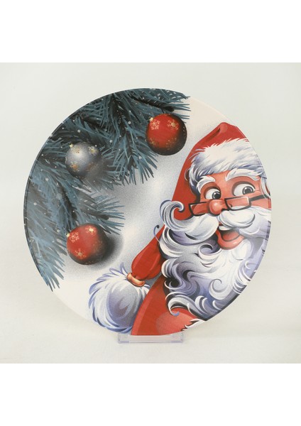 Yılbaşı Noel Baba  Servis Tabağı 26 Cm -17980