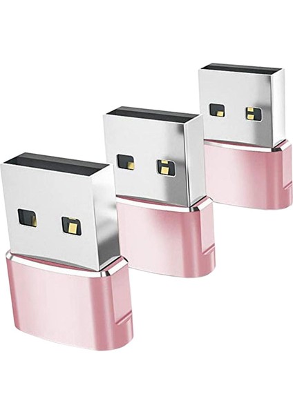 3 Adet 3.1 - USB 2.0 Adaptör Veri Aktarım Kadın Pembe Için Erkek (Yurt Dışından) fiyatları