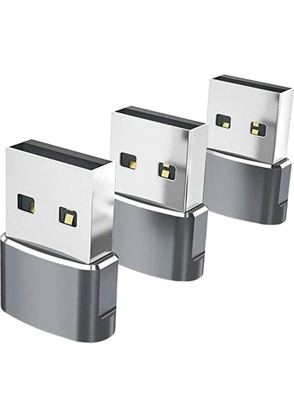 3pcs 3.1 Ila USB 2.0 Dönüştürücü Adaptör Veri Iletim Fişi ve Gri Için Oynatın (Yurt Dışından) modelleri