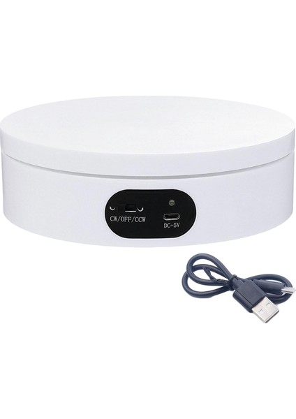 360 ° Elektrik Dönen Ekran Turntable Stand Dijital Ürünler Tutucu (Yurt Dışından)