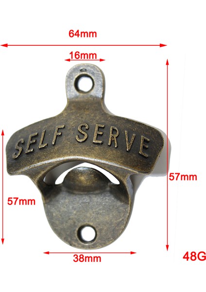 Retro Duvara Monte Bira Şişesi Açıcı Soda Cam Açıcı Bar Pub Mutfak Aleti (Yurt Dışından) fırsatları