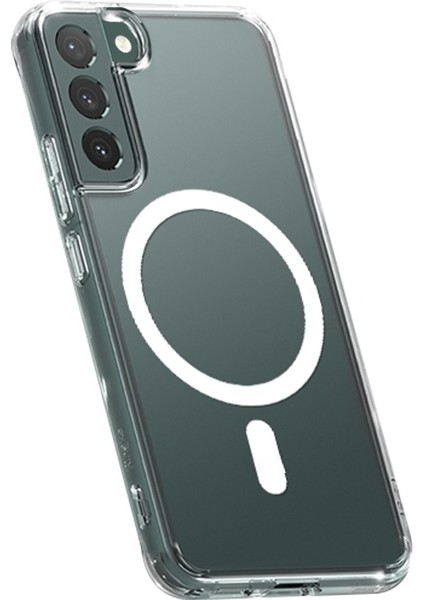 Samsung Galaxy S23 Plus Uyumlu Kılıf Şaffaf Wireless Şarj Özellikli Magsafe Kılıf Kapak