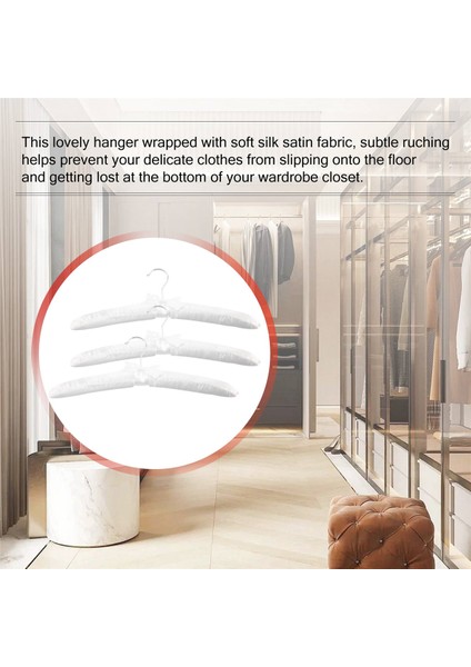 Kış Için Pas Önleyici Döner Krom Kancalı Saten Yastıklı Askılar (Yurt Dışından) indirimleri