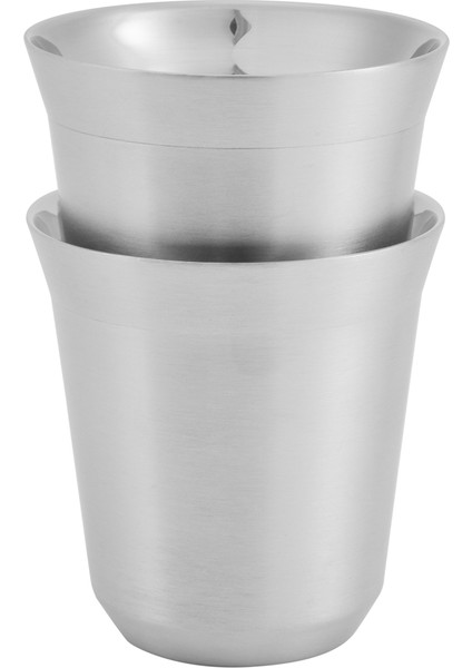 2'li Espresso Fincan Seti, Çift Duvar Yalıtımlı Bulaşık Makinesinde Yıkanabilir (160ML) (Yurt Dışından)