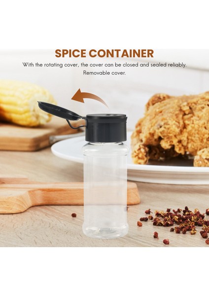 20 Adet/takım 100 ml Baharat Tuz Biber Çalkalayıcılar Siyah Baharat Şişesi Aracı (Yurt Dışından)