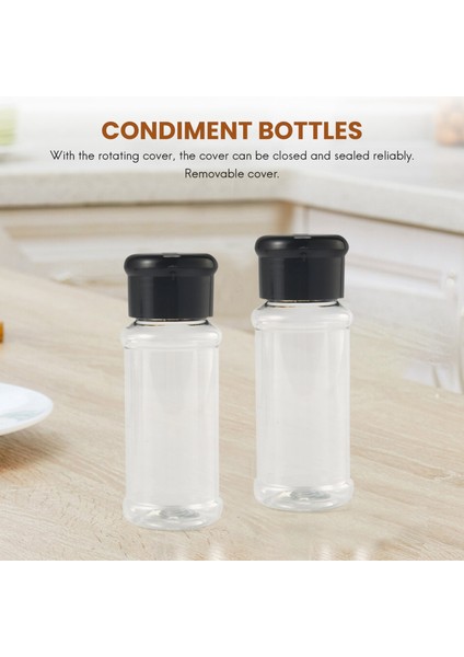 20 Adet/takım 100 ml Baharat Tuz Biber Çalkalayıcılar Siyah Baharat Şişesi Aracı (Yurt Dışından)