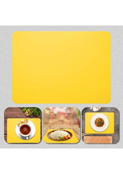 Basit Silikon Servis Altlıkları Silinebilir Kaymaz Yemek Altlıkları, Sarı (Yurt Dışından) modelleri