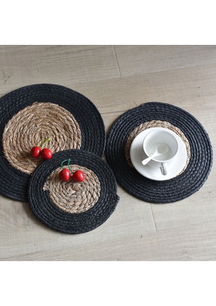 3pcs Isı Yalıtım Pedi Cattail Coaster Anti-Haşlanma Masa Pot Mat (Yurt Dışından)