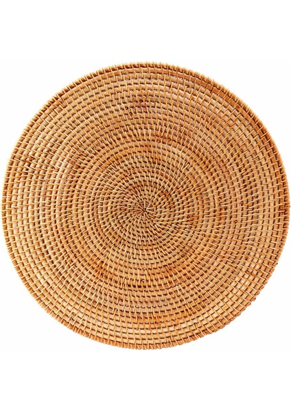 Rattan Dokuma Servis Altlıkları, Yuvarlak Paspaslar, Kaymaz Isıya Dayanıklı Servis Altlığı (Yurt Dışından)