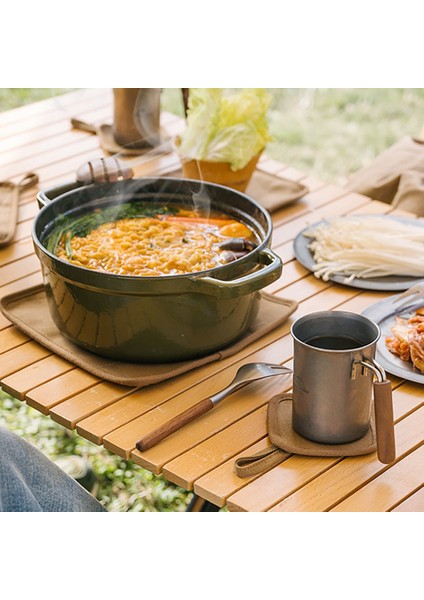 Naturehike Kanvas Isı Yalıtım Yastığı Kamp Ekipmanları Pot Pedi (Yurt Dışından)