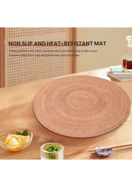 Rattan Dokuma Servis Altlıkları, Masa Paspasları, Kaymaz Isıya Dayanıklı Servis Altlığı (Yurt Dışından) fırsatları