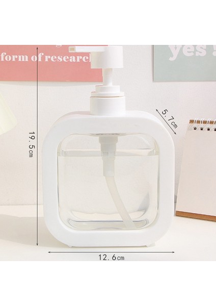 Beyaz Sabunluk Şişesi El Şişesi Kozmetik Losyon Şişesi 500ML (Yurt Dışından)