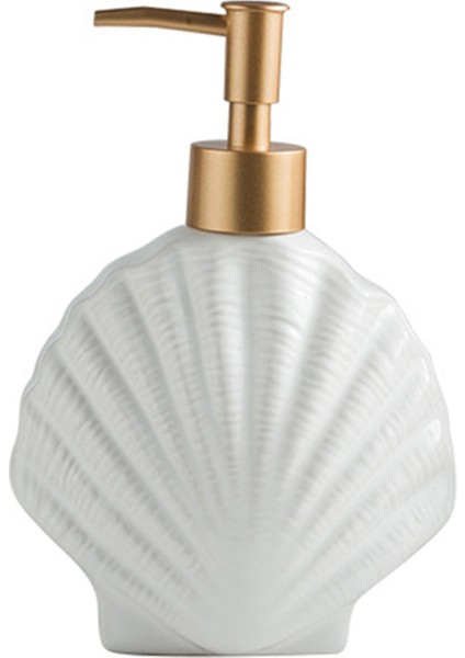 Seramik Sabunluk, Losyon El Dezenfektanı Şişeleri, 420ML, Kabuk (Yurt Dışından)