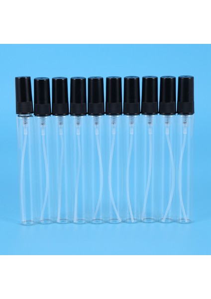 10 Adet Mini Taşınabilir Cam Parfüm Şişesi Seyahat Boyutu (10ML) (Yurt Dışından)
