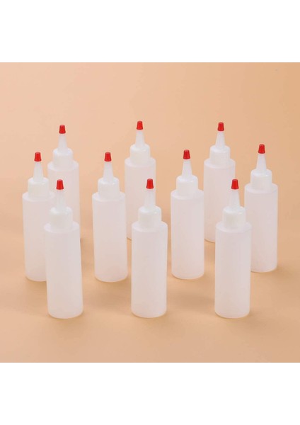 20PACK 120ML Pe Sıkıştırılmış Dağıtım Şişeleri, Kırmızı Kapaklı-El Sanatları Için (Yurt Dışından) modelleri