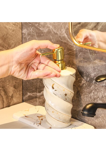 Seramik Sabunluk Banyo Sıvı Depolama Şişesi Beyaz (Yurt Dışından) modelleri