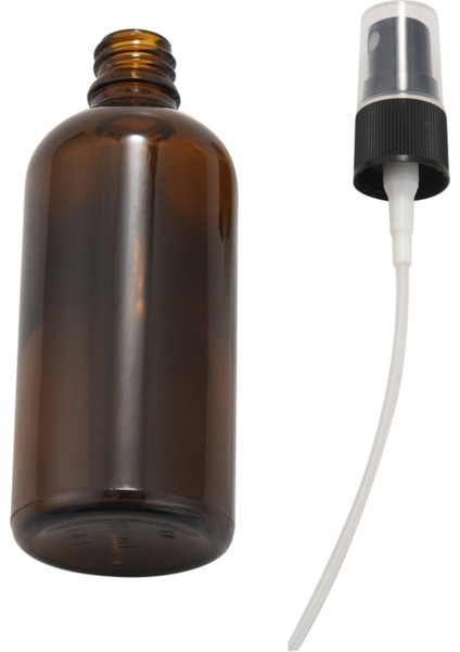 Siyah Atomıser Spreyli 100ML Amber Cam Sprey Şişesi, Doldurulabilir (Yurt Dışından)