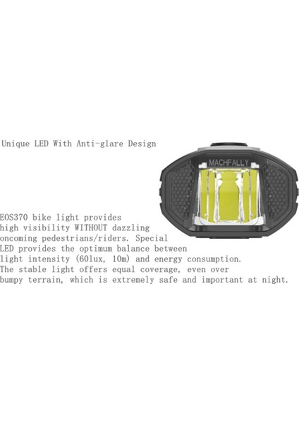 USB Şarj Edilebilir Bisiklet Ön Bisiklet Işıkları Ön Bisiklet Far (Yurt Dışından)