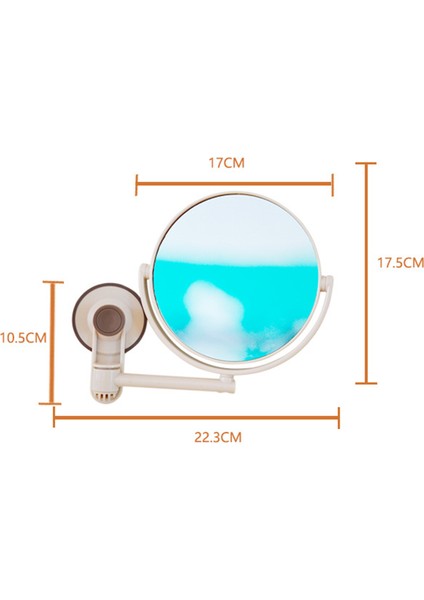 Banyo Aynası Kozmetik Ayna 1x/3x Büyütme Vantuz (Yurt Dışından) indirimleri