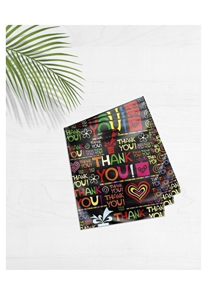 Takviyeli Mağaza Poşeti Renkli Takviyeli Poşet Thankyou Poşet 50 Li