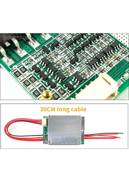 4s 12V 100A Bms Li-Demir Lityum Şarj Koruma Kartı (Yurt Dışından)