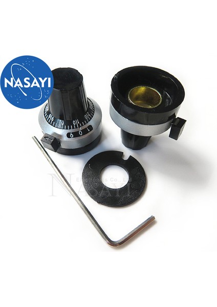 3590S-2 Çok Turlu Tel Sarımlı Potansiyometre Düğmesi Rdk-Ⅲ-6.35 3 Haneli Doğrusal Dijital Kadran Kilitlenebilir (Yurt Dışından)