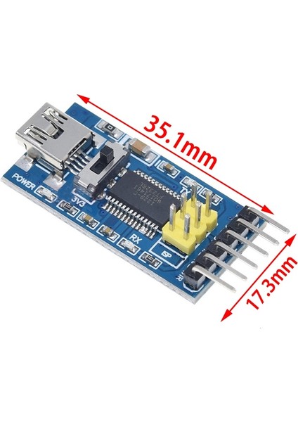 Yüksek Kaliteli FT232RL Ftdı USB 3.3 V 5.5 V Ttl Seri Adaptör Modülü Arduino Için FT232 Pro Mini USB Ttl 232 (Yurt Dışından)