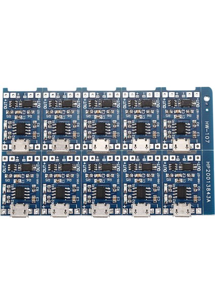 10 Adet 5V Mini USB 1A 18650 TP4056 Lityum Pil Şarj Kartı Korumalı Şarj Modülü (Yurt Dışından)