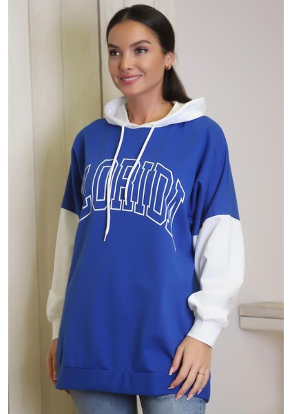 Saks Baskılı Kadın Sweatshirt 1227-2K4