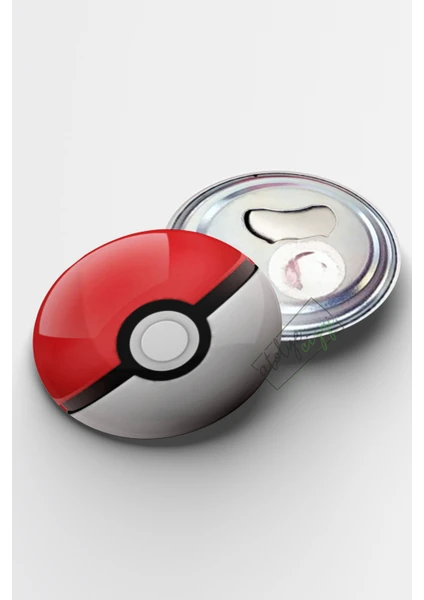 Atölye Çizgi Pokeball Magnet Açacak 58MM