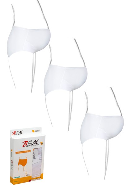 3'lü Kadın Beyaz Modal Geniş Hamile Külot Nefes Alabilir Yumuşak Kumaş ile Konforlu Kullanım fiyatları