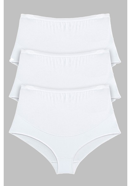 3'lü Kadın Beyaz Modal Geniş Hamile Külot Nefes Alabilir Yumuşak Kumaş ile Konforlu Kullanım fırsatları